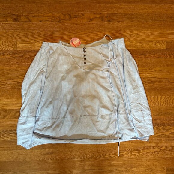 Blue Flowy Mini Dress - Picture 2 of 3